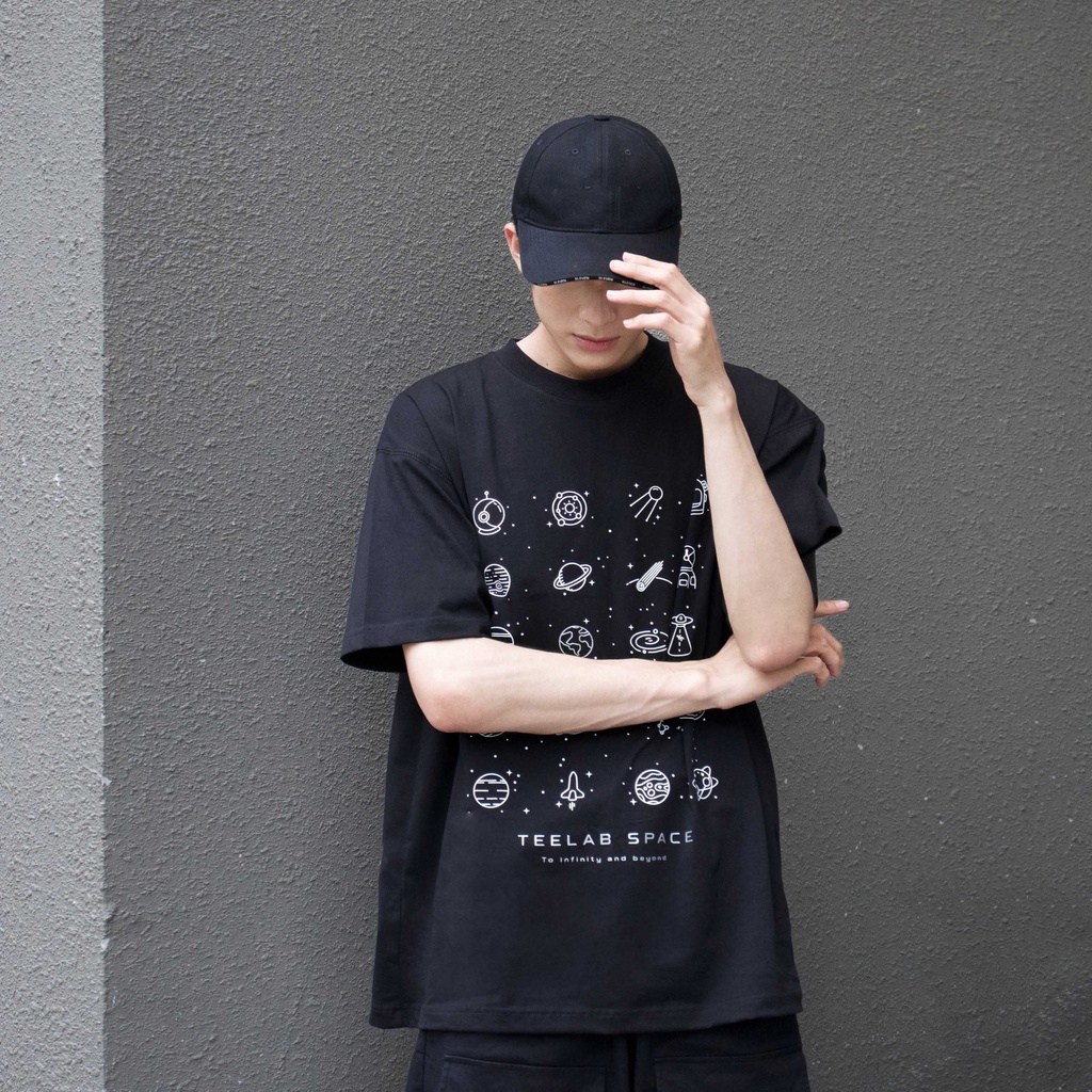 Áo Thun Teelab Local Brand Unisex Space Program: to Infinity and Beyond / Đen TS141