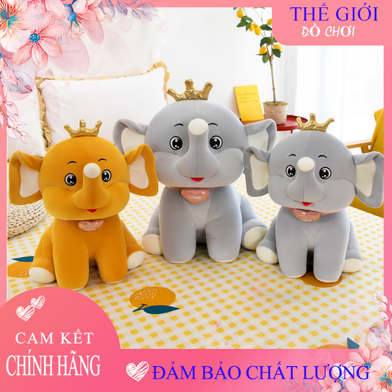Gấu Bông Voi ngồi  Cao Cấp HM size 25cm