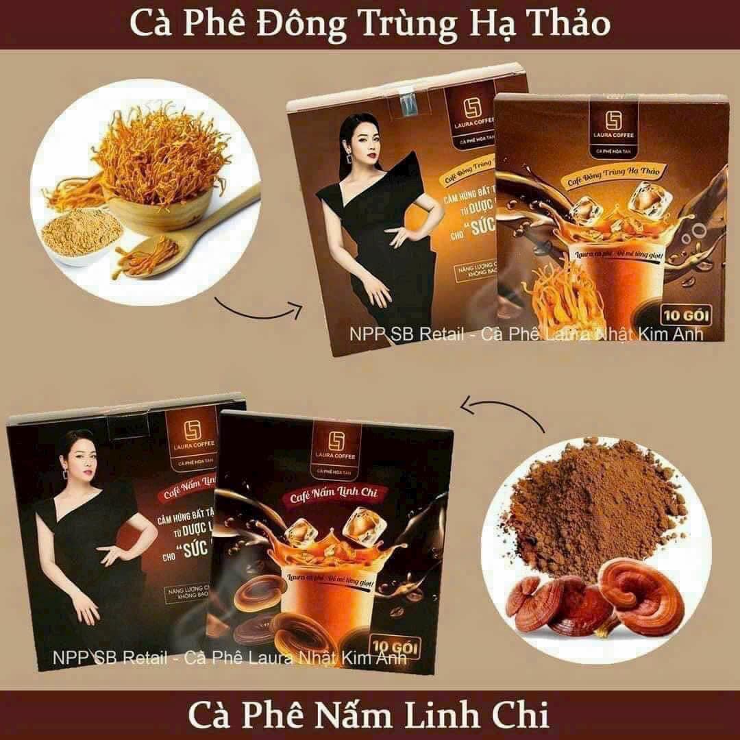 Cà phê Nhật Kim Anh cà phê hòa tan Laura Coffee (Hộp 10 gói)