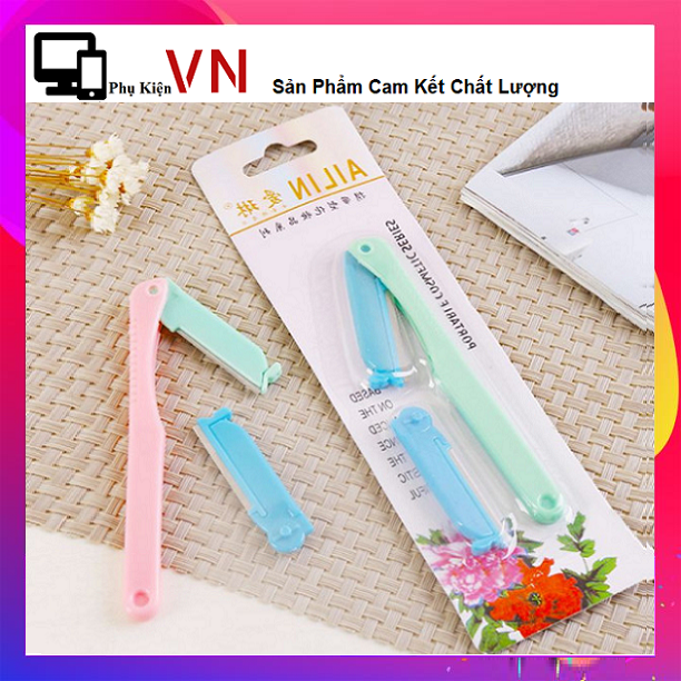 Bộ Dao Cạo, Tỉa Lông Mày Tóc Mái 2 Lưỡi Ailin - Dụng Cụ Bộ Dao Cạo Râu , Lông Mày 2 Lưỡi AILIN Nhỏ Gọn Dễ Dàng Vệ Sinh , Mang Theo Người Tiện Lợi