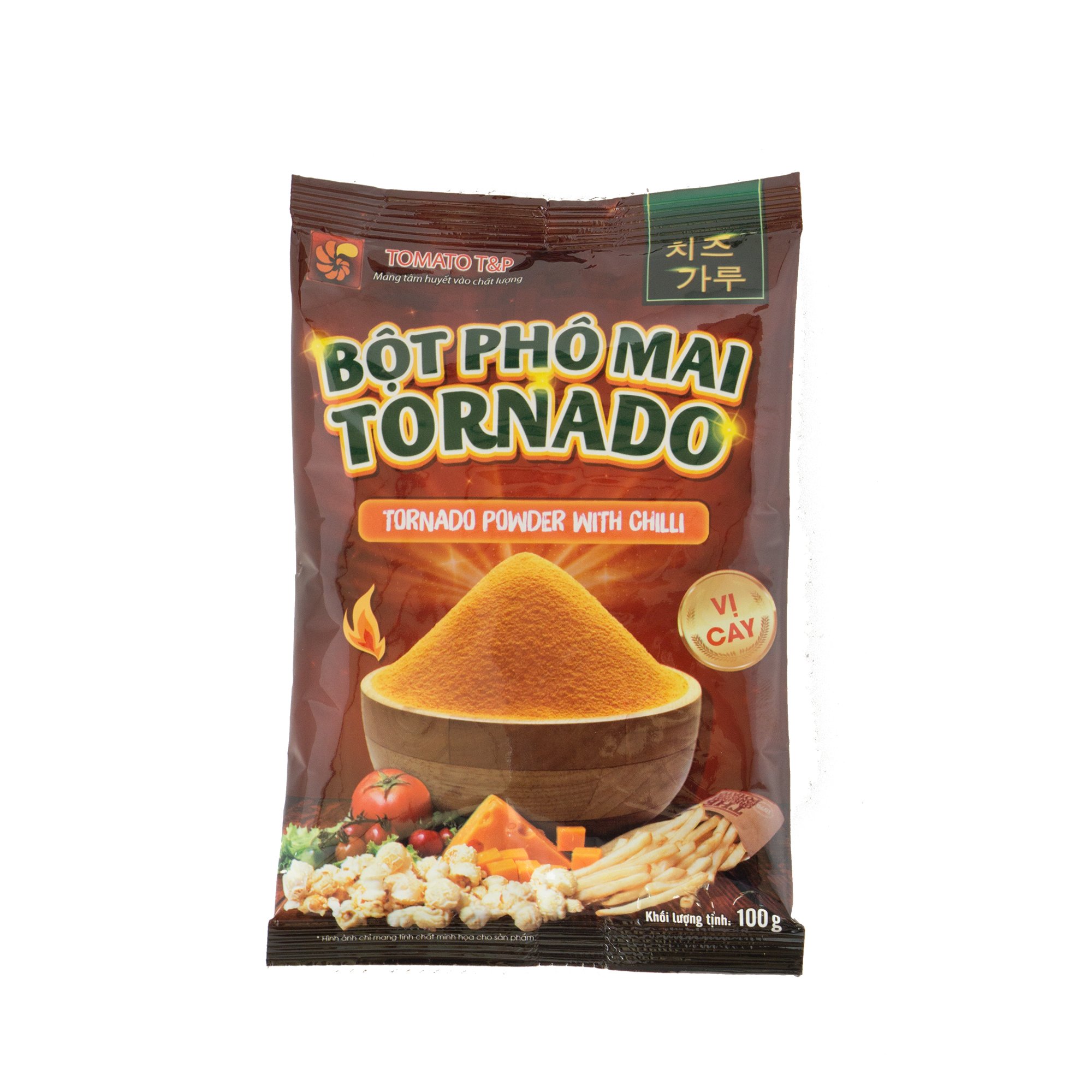 Combo 2 Túi Bột Phô Mai Tornado Vị Cay (100g / Túi)