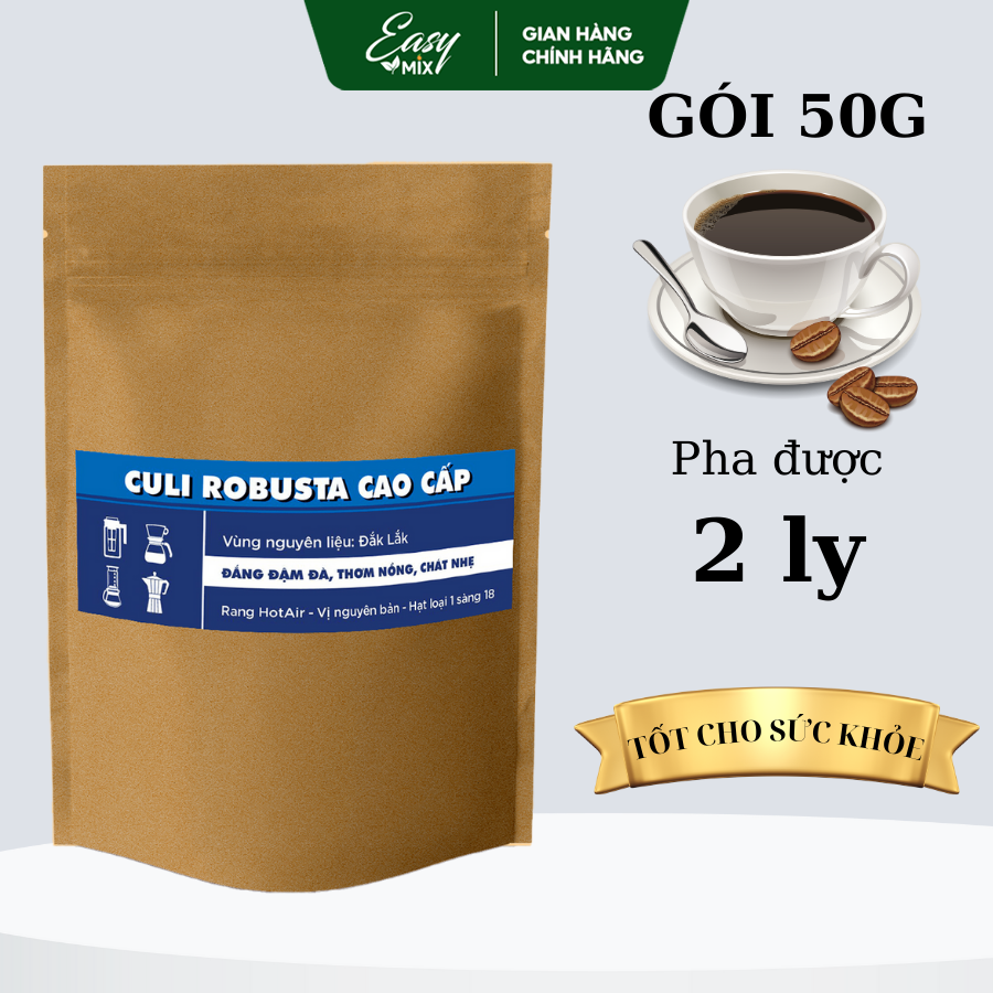 Mẫu Thử Cà Phê Rang Xay Nguyên Chất Cafe Pha Phin 50gr