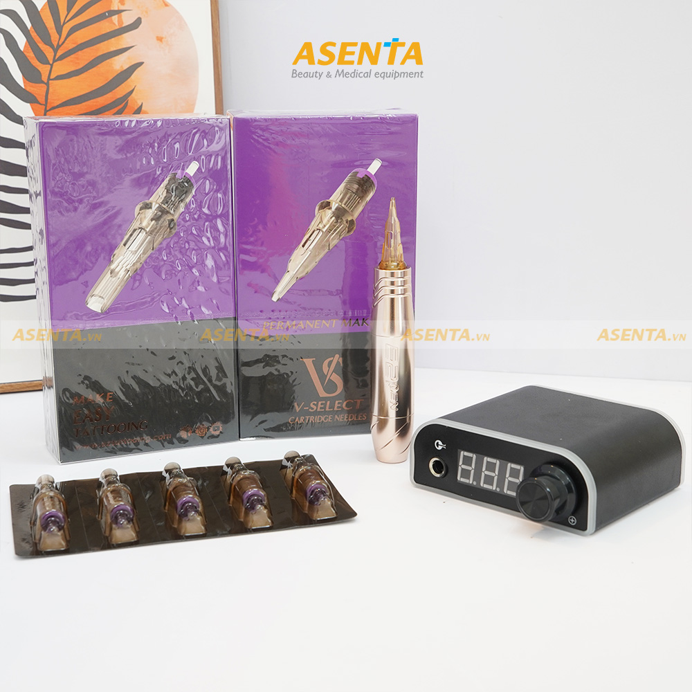 [Lẻ 5 kim] Kim máy pen phun xăm thẩm mỹ Ez VS V-sellect Asenta