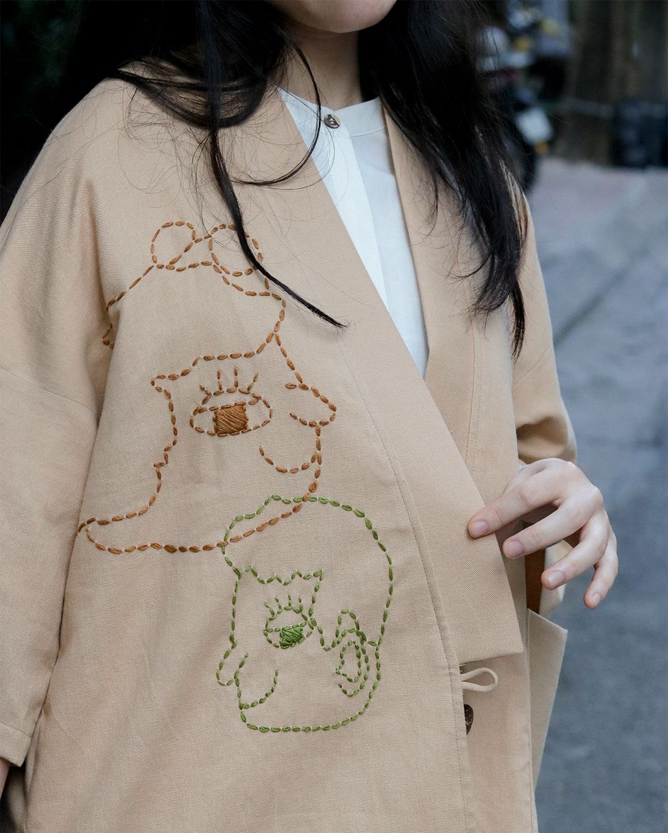 Kimono Thêu Tay "Tủm tỉm" [Made by Tòhe] [Fsale]