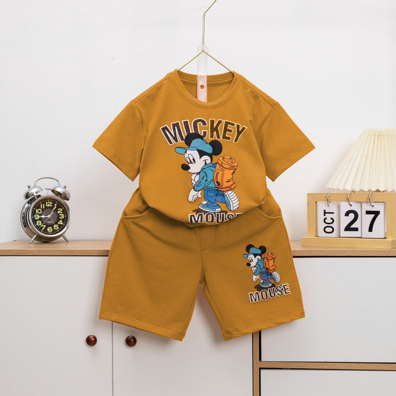 Đồ bộ bé trai RAZA chất liệu cotton cao cấp sợi thoáng mát cho bé từ 15kg đến 46kg RZM72