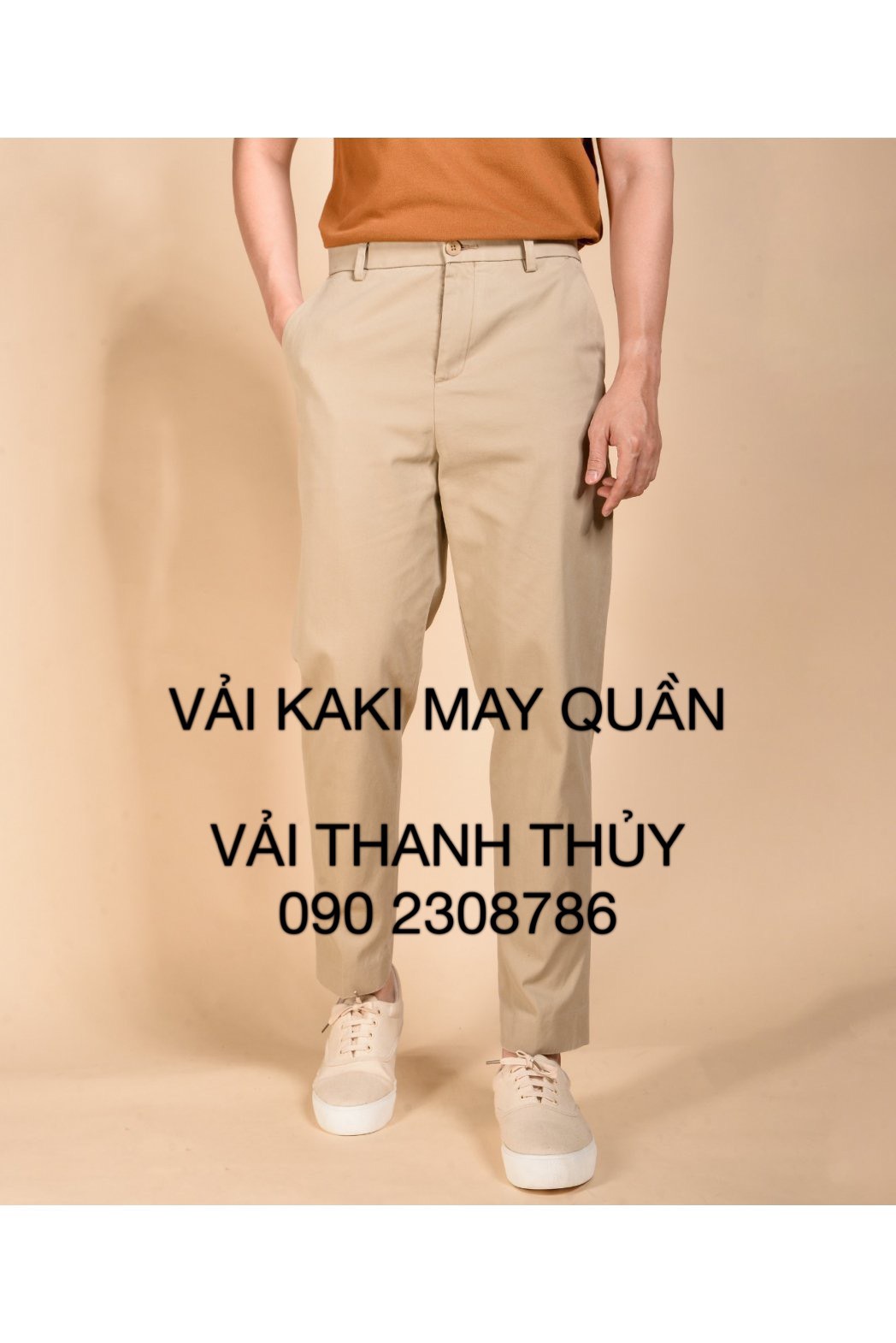 VẢI KAKI CAO CẤP ( FORM ĐỨNG ) MAY QUẦN NAM CÔNG SỞ