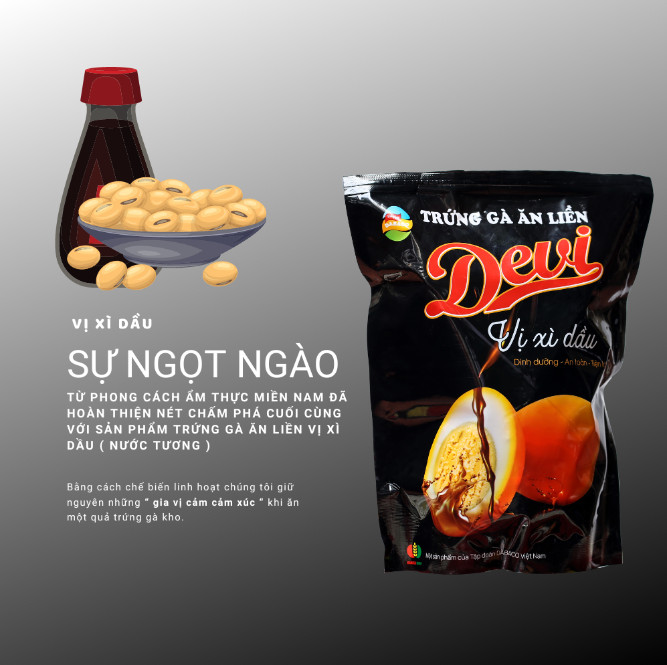 Túi 10 quả Trứng gà ăn liền Devi Dabaco (Ăn vặt, bữa sáng, bữa phụ)
