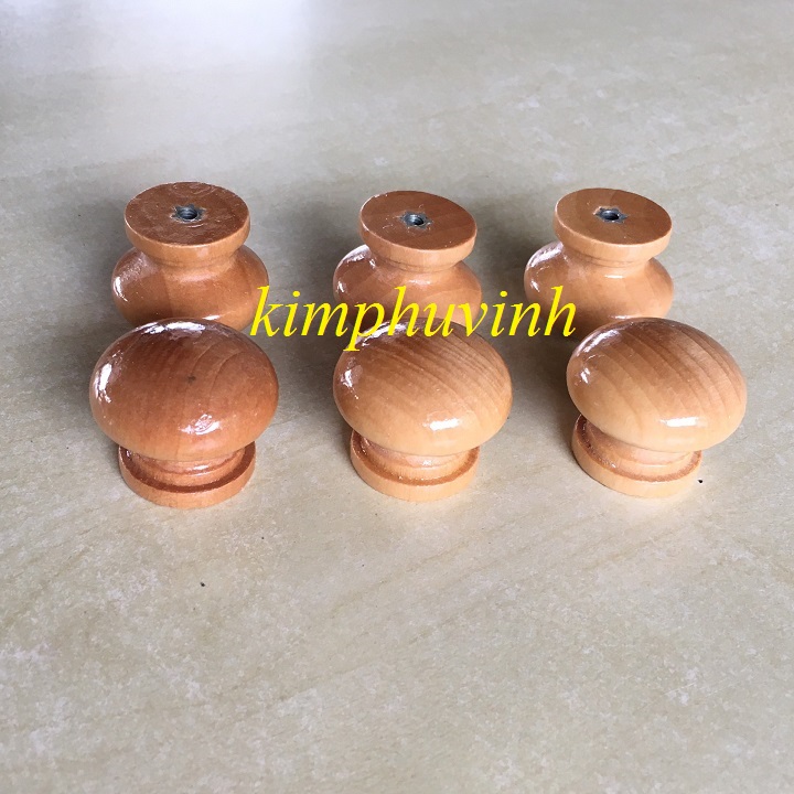 02 CÁI - GÙ TỦ - NÚM TỦ GỖ