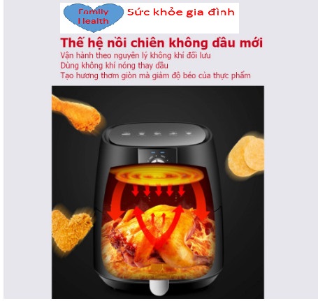 Nồi chiên không dầu Camel 6L