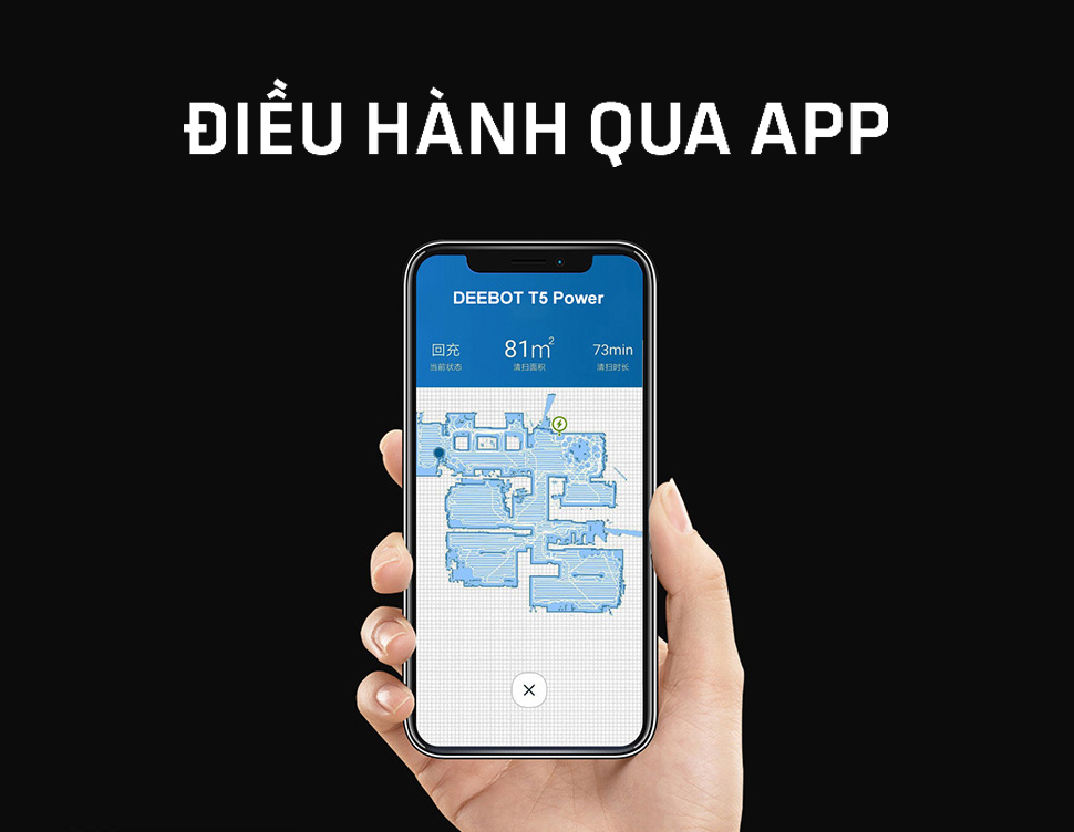 ROBOT HÚT BỤI LAU NHÀ THÔNG MINH ECOVACS DEEBOT T5