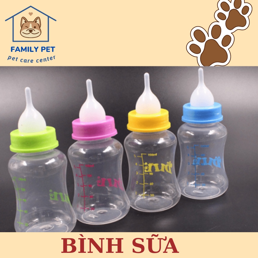 Bộ bình sữa dành cho chó mèo con.