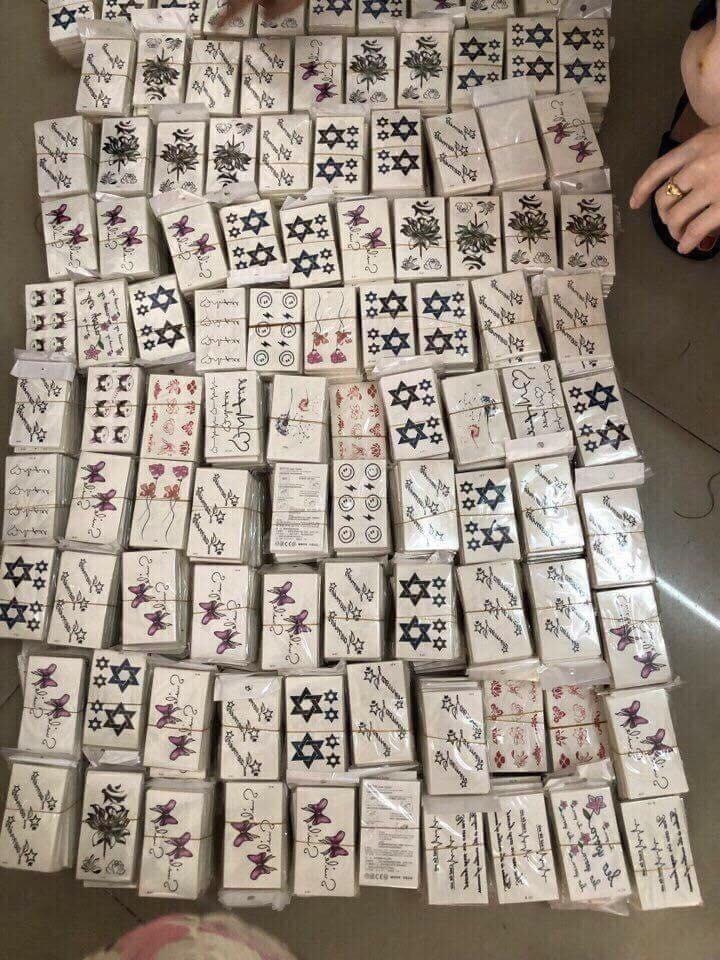 Set 30 tấm hình xăm dán mini