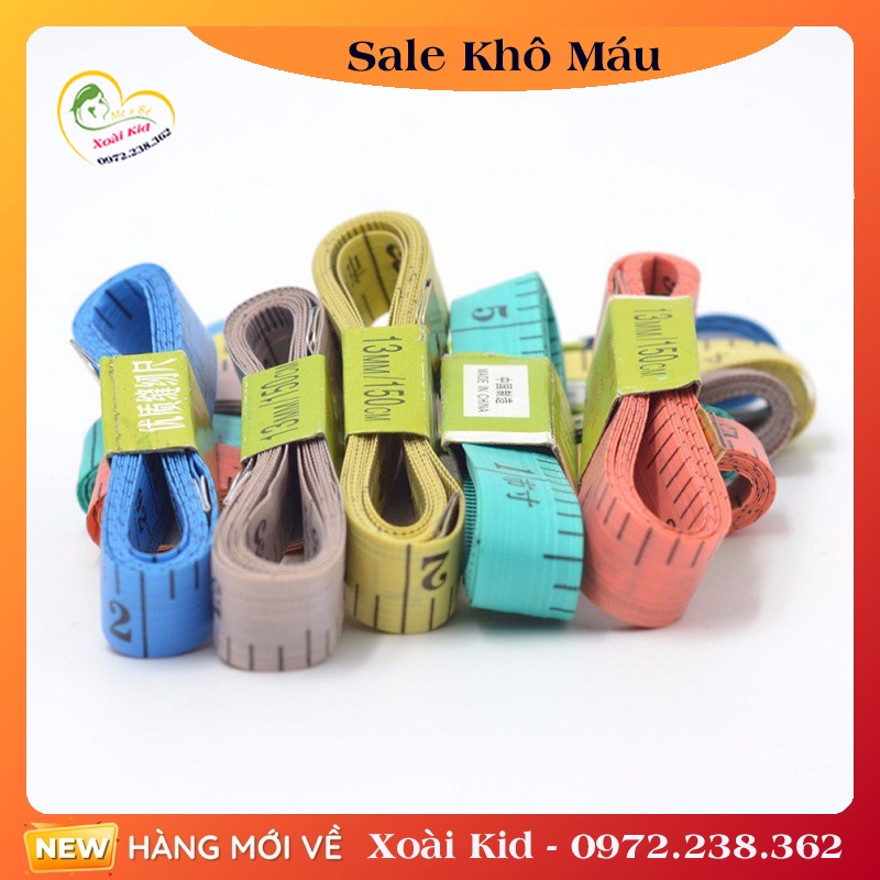Thước dây đo 150cm - Thước dây may đồ, đo eo đầu bọc sắt