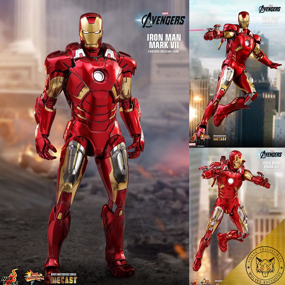 Mô hình chính hãng hottoys mms500: ironman mk7