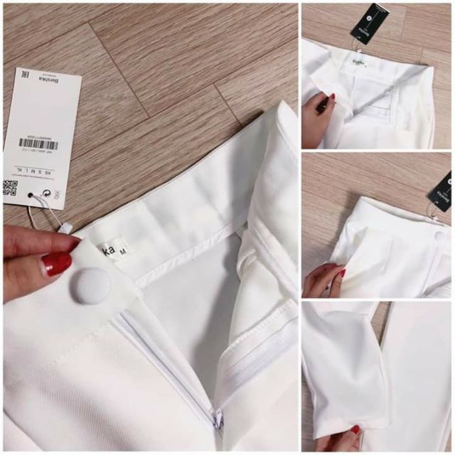 Quần baggy cúc bọc