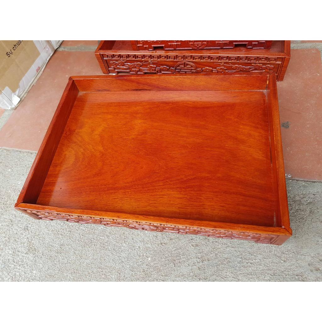 khay trà không lối thoát gỗ hương