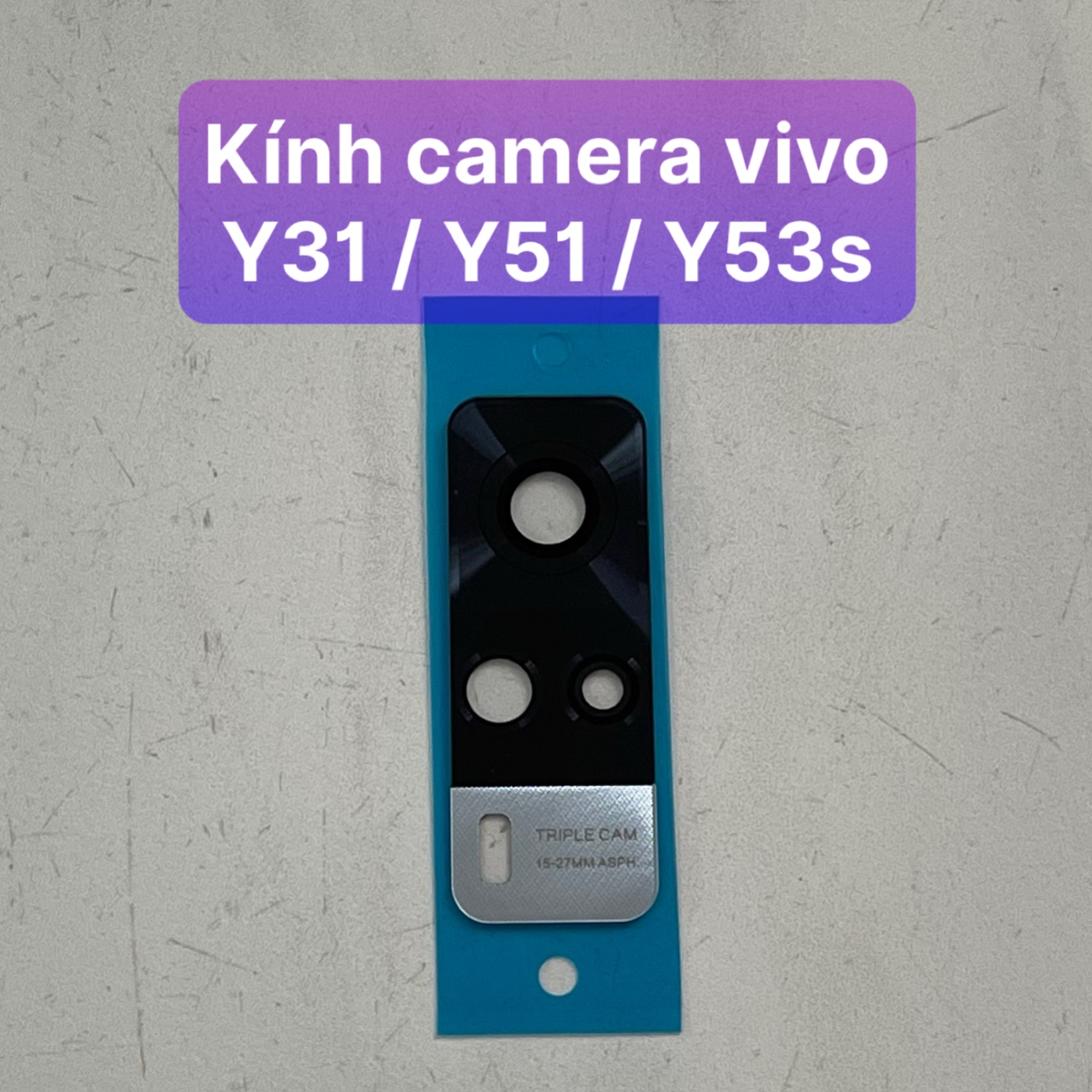 Bộ kính camera vivo y31 / y51 / y53s lắp chung