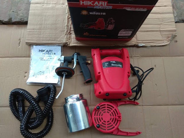 Máy phun sơn Hikari EP-8 madein Thái Lan,bình 800ml,phun sơn dâu, sơn nước, sơn sắt tiện dụng.