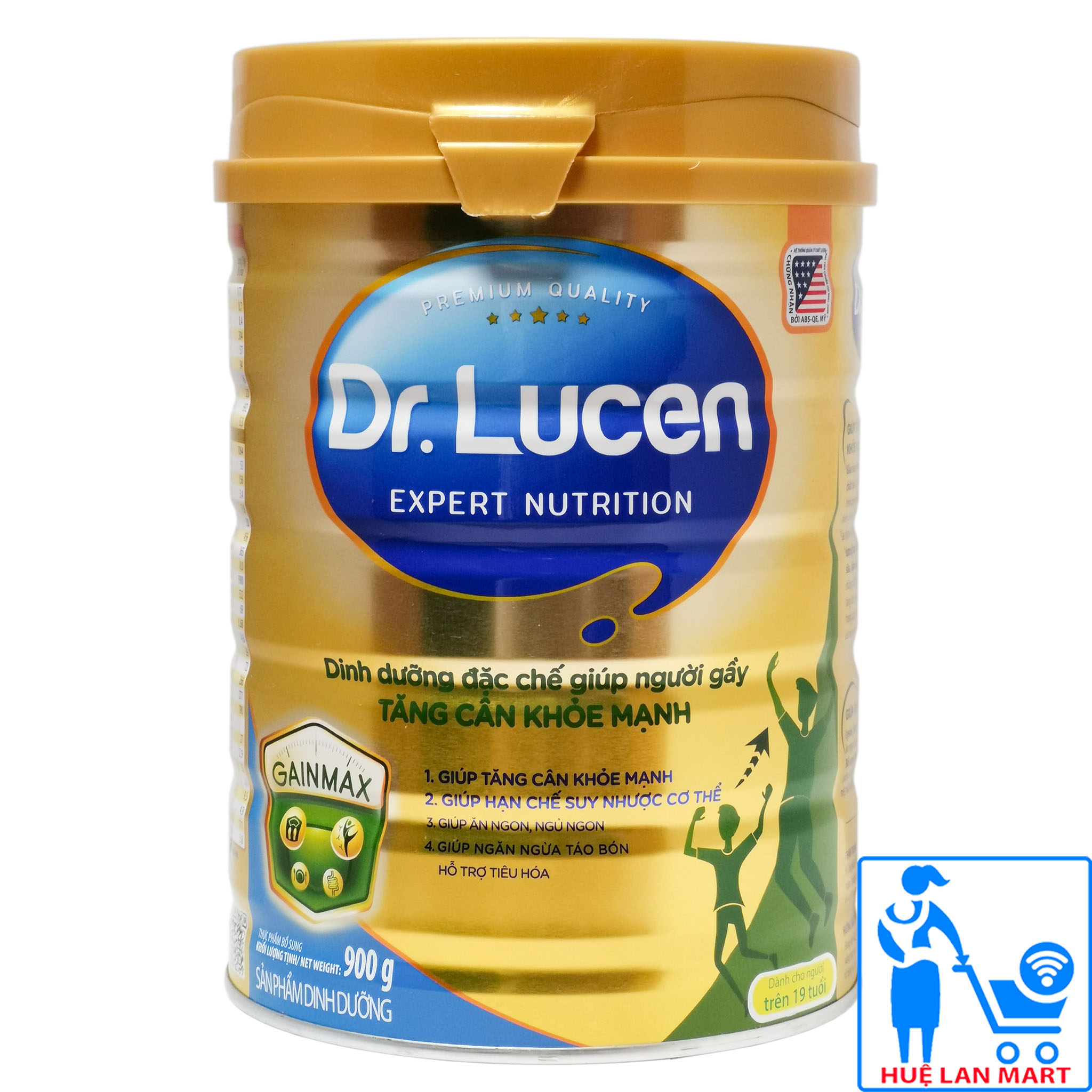 Sữa Bột Nutifood Dr.Lucen GainMax Hộp 900g (Dinh dưỡng đặc chế giúp người gầy TĂN CÂN KHỎE MẠNH)
