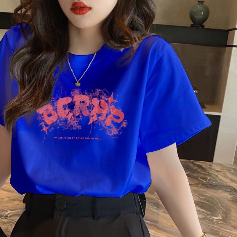 (New Model) T-Shirt with Bcrhp Print