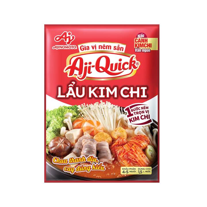 Combo 6 Gói Gia Vị Nêm Sẵn Aji-Quick® Lẩu Kim Chi 44g/Gói - Hình ảnh 5
