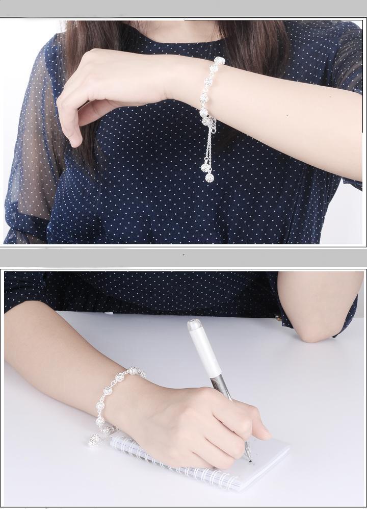 Bracelets stainless steel chain style ball hollow-commitment 1 Đổi 1 if rust