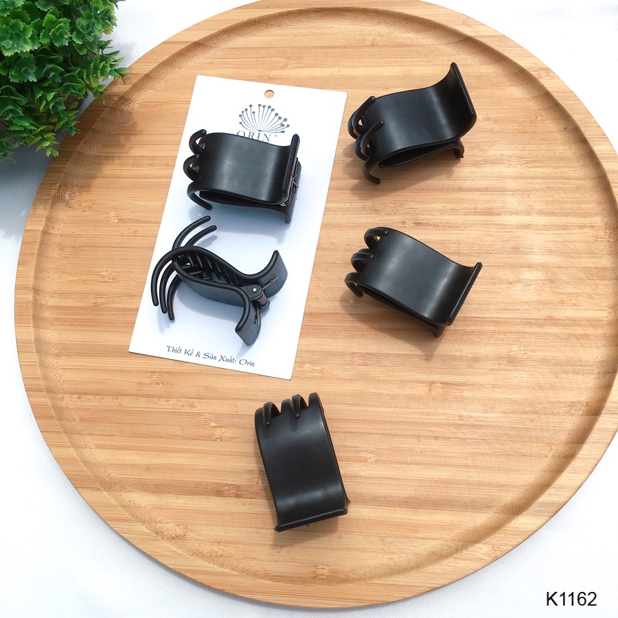 Kẹp tóc càng cua  cặp tóc càng cua đen nhám [set 12 cái ]