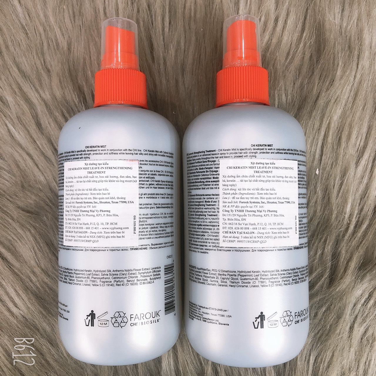 Xịt dưỡng tóc chống khô sơ trẻ ngọn CHI KERATIN MIST