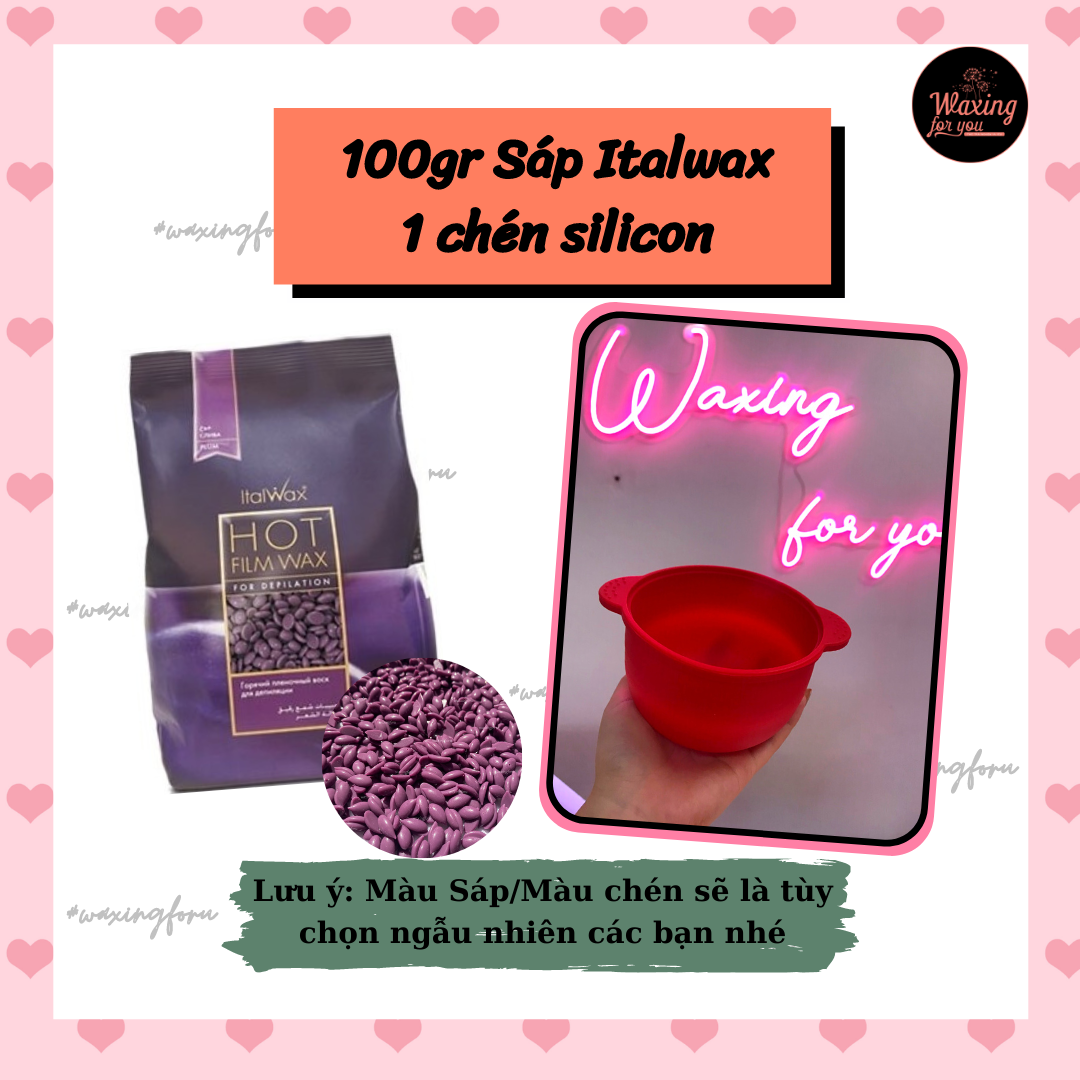 COMBO CHÉN SILICON CHỐNG DÍNH + SÁP WAX BEANS ITALWAX