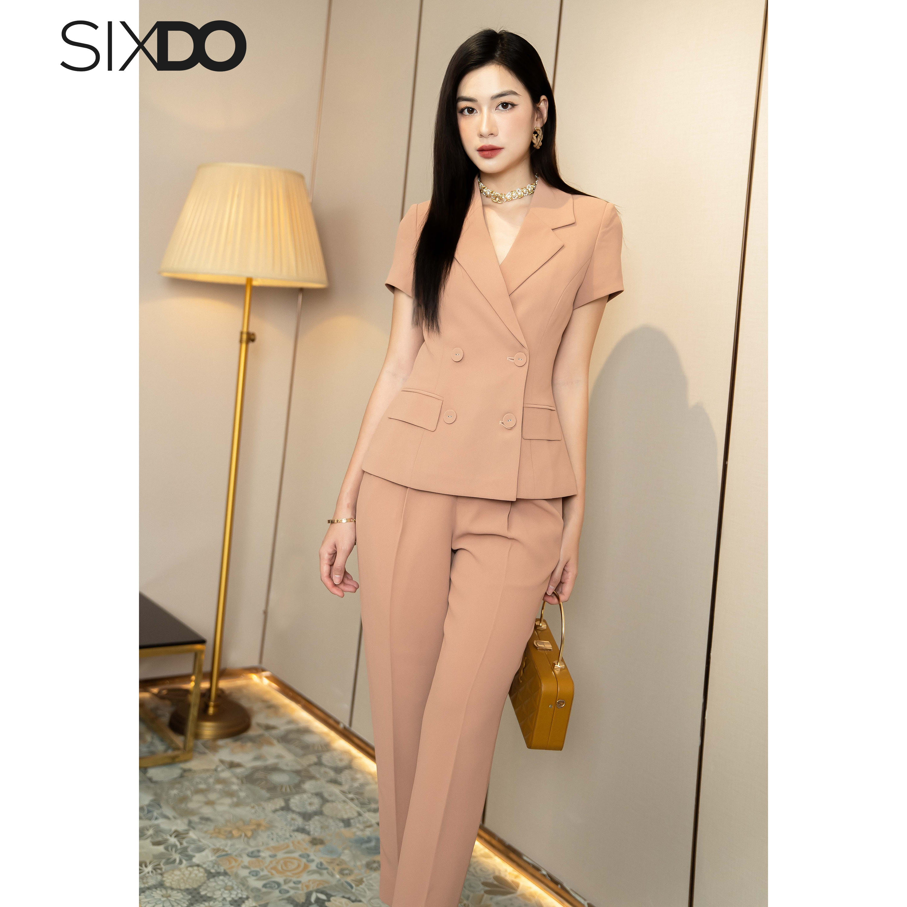 Áo Vest nữ ngắn tay SIXDO (Double Breasted Vest)