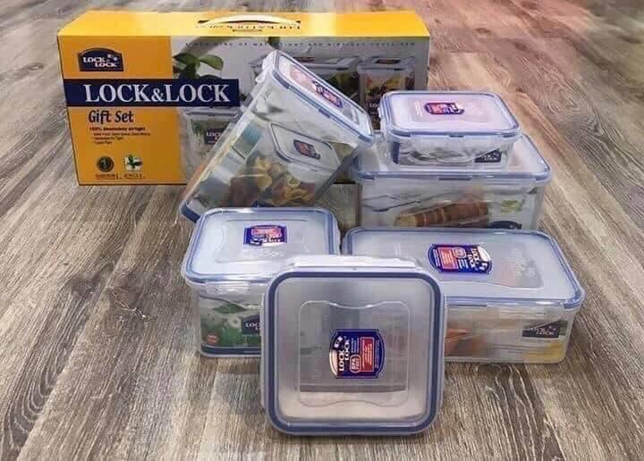Bộ hộp nhựa đựng thực phẩm 6 món LOCK&LOCK