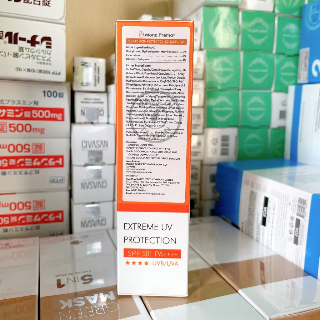Kem chống nắng Mona Frema Sunpre DD SPF50