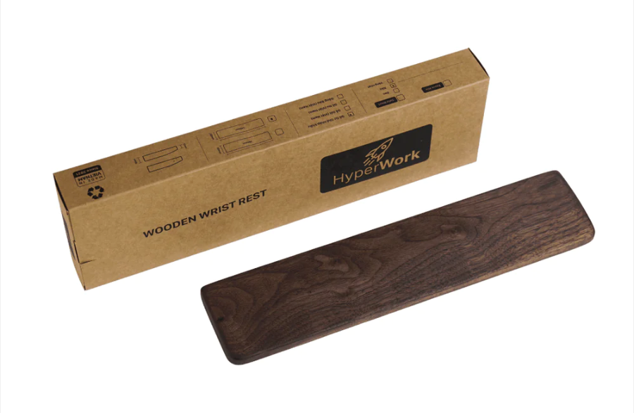 Hyperwork walnut armrest (with stickers feet) -authentic