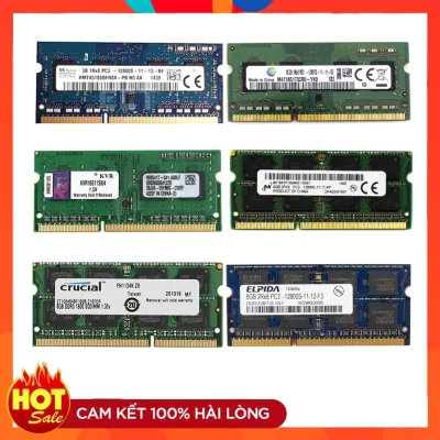 Ram laptop DDR3 8GB Bus 1600 PC3 10600 Samsung Hynix Micron Elpida Kingston...