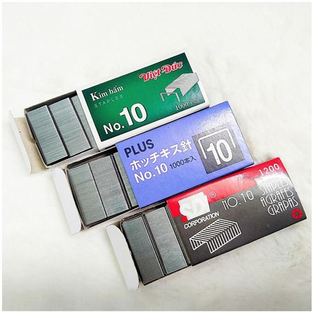 Kim bấm số 10 max, sdi, plus, suremark, double a chất liệu chắc chắn bền bỉ