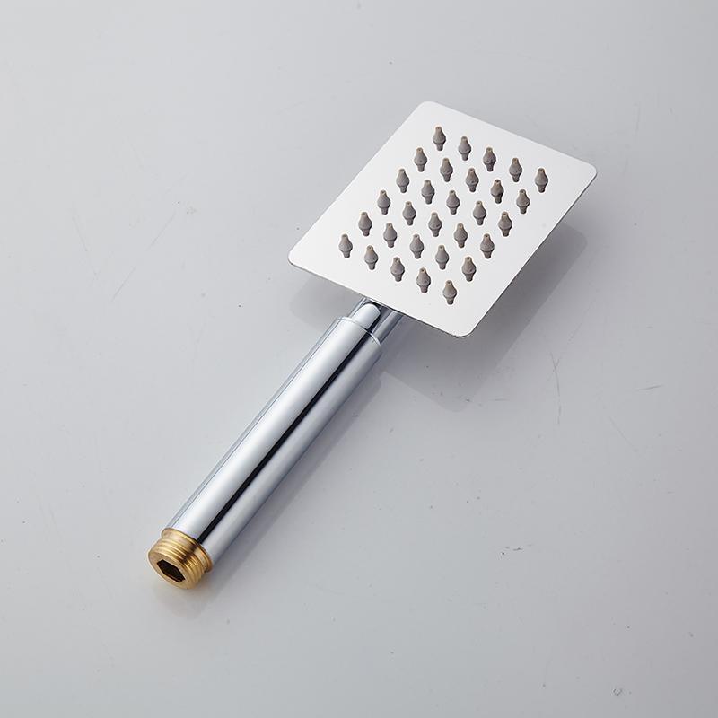 Bộ vòi sen cây tắm nóng lạnh inox 304 chống bám vân tay sen bát sen vuông - Nhập khẩu Ý ( Trắng Bạc )