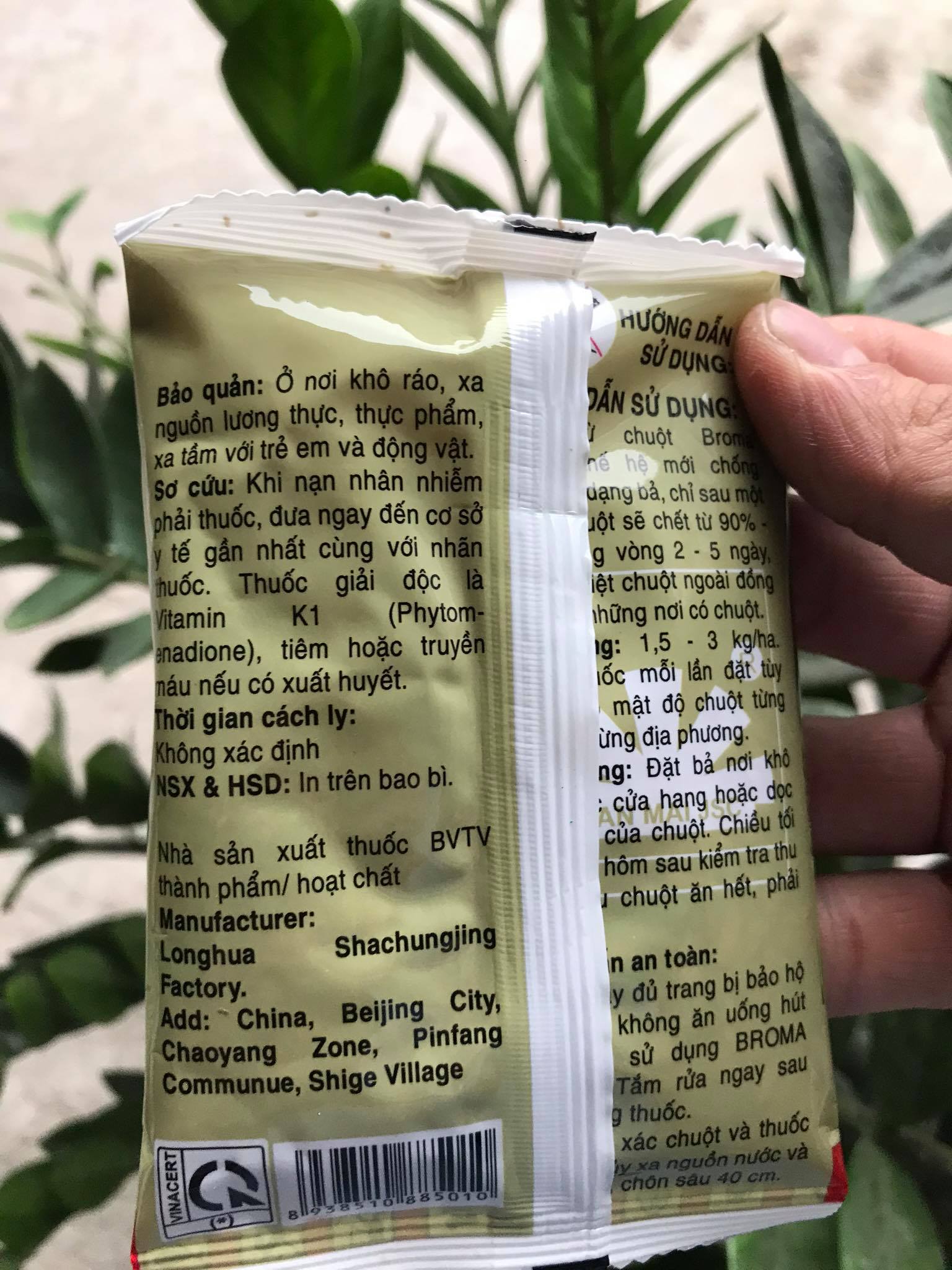 BẢ CHUỘT THÓC- Trừ Chuột Broma 0,005Ab