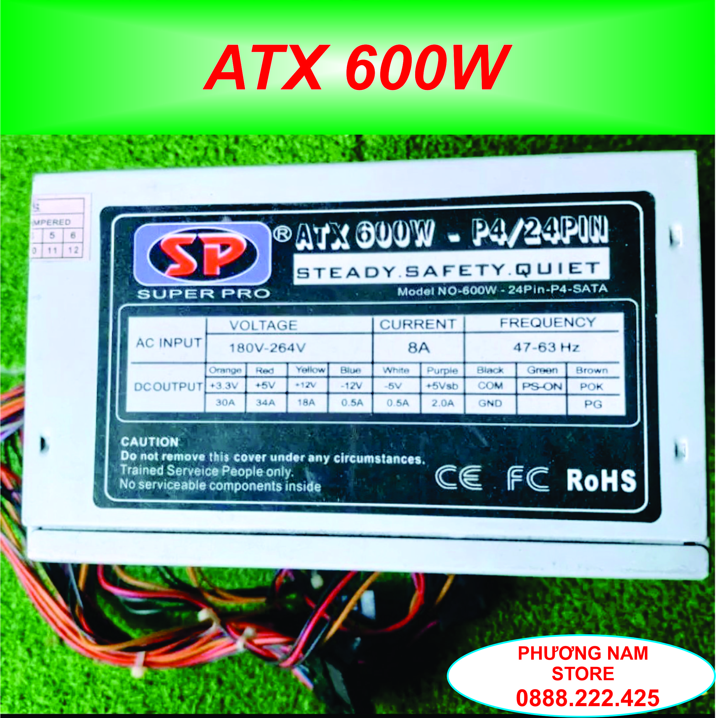 NGUỒN MÁY TÍNH ATX 600W - Nguồn Máy Tính Hãng Tháo Máy 600w