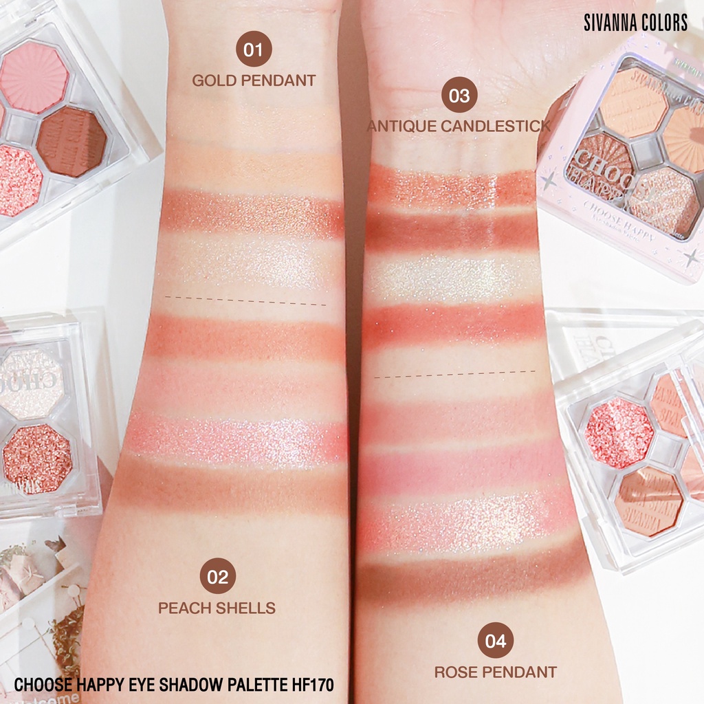 Bảng Phấn Mắt Sivanna Choose Happy Eye Shadow HF170
