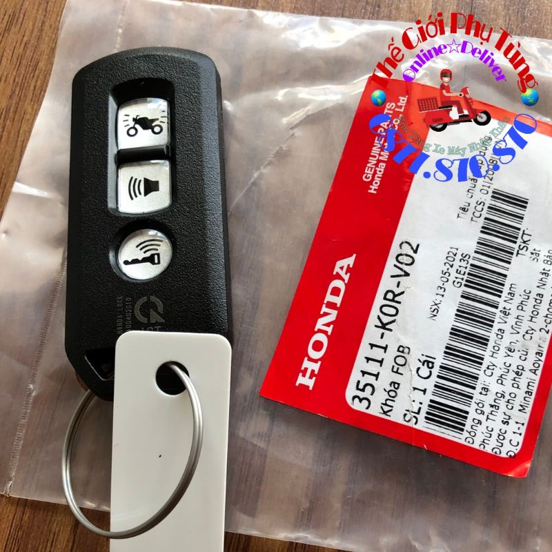 Remote k0r - fob chìa khóa smartkey sh 125/150 2020 zin mới