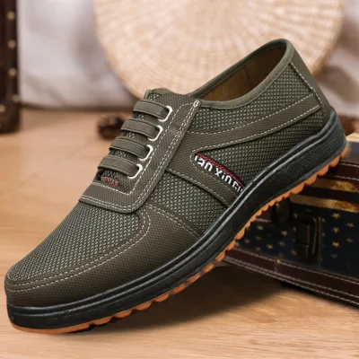 Giày lười nam màu xanh rêu đế chống trơn trượt siêu bền, siêu đẹp AVISHOP SP - 285 | giày lười nam | giày lười | giày lười đẹp