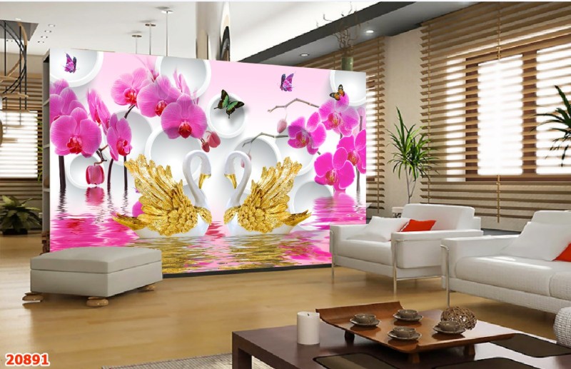 Tranh dán tường 3d hiện đại trang trí phòng khách nhà cửa quán xá chất liệu decal pp keo sẵn bóc dán giá rẻ đẹp bền khổ nhỏ PA