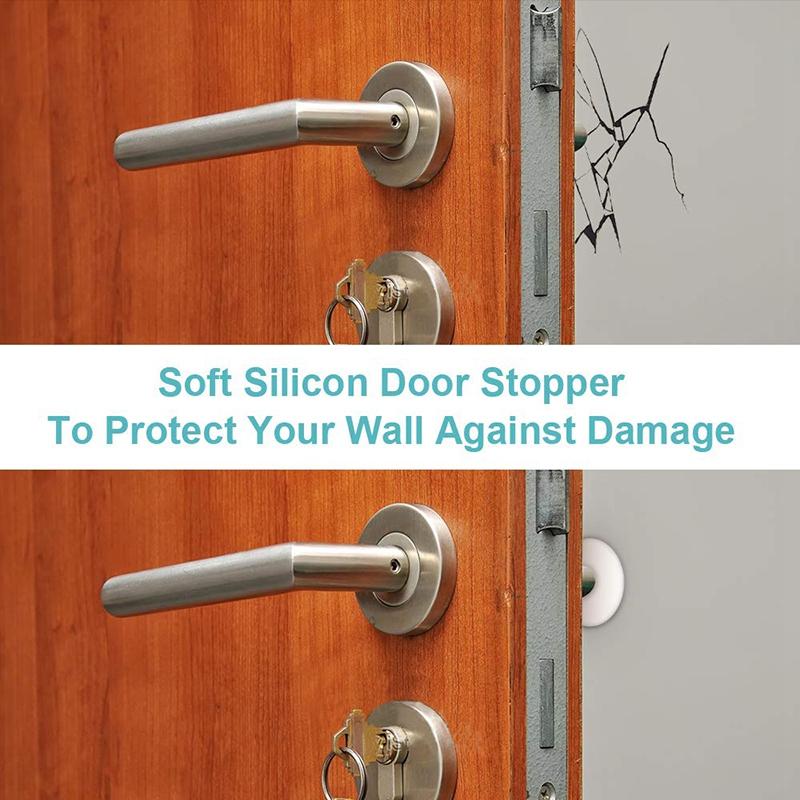 Door Stopper Wall Protector, 5 Pcs Large Door Knob Protector Door Stop