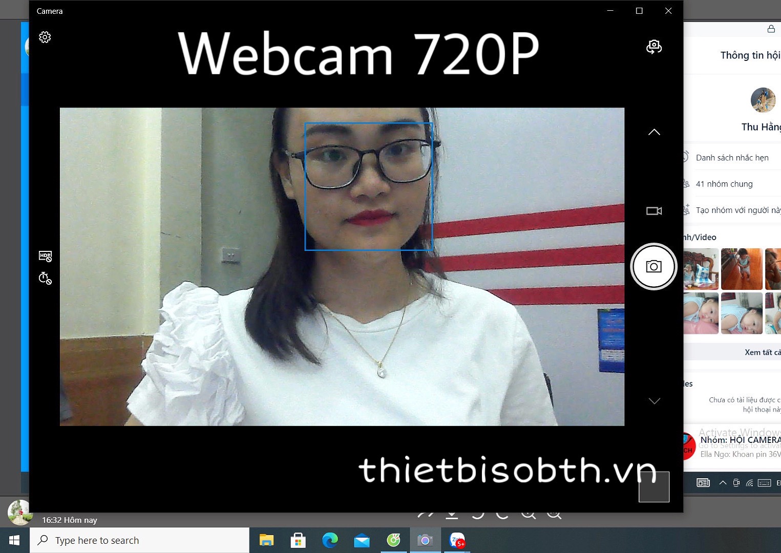 Webcam máy tính hình ảnh 720P, có micro Dùng học tập Online