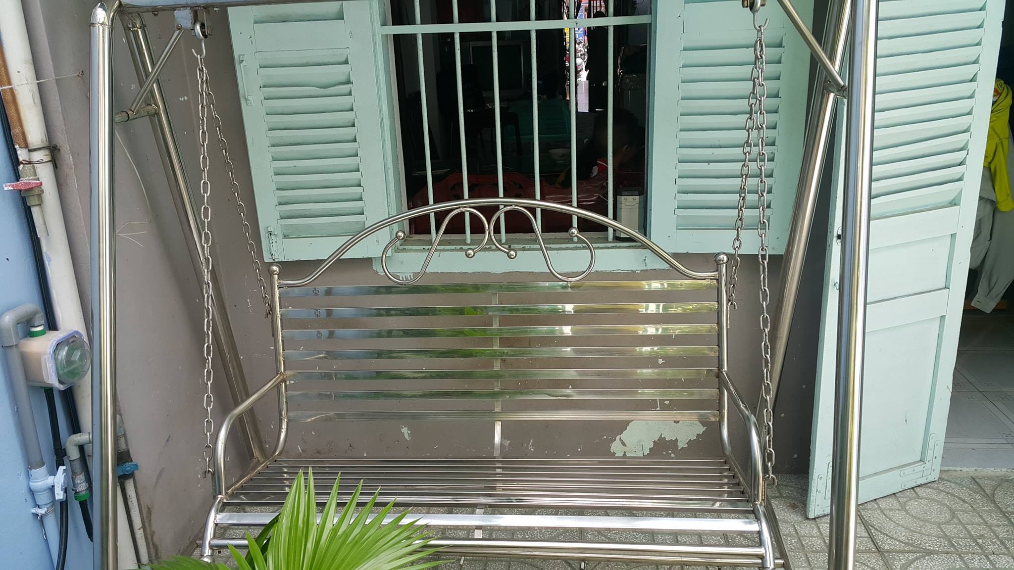 Ghế Xích đu Inox tháo ráp, new 100%.