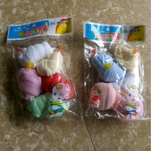 Tất Mỏng Cho Trẻ Sơ Sinh-Combo 5 Đôi Tất Kẹo Cho Bé