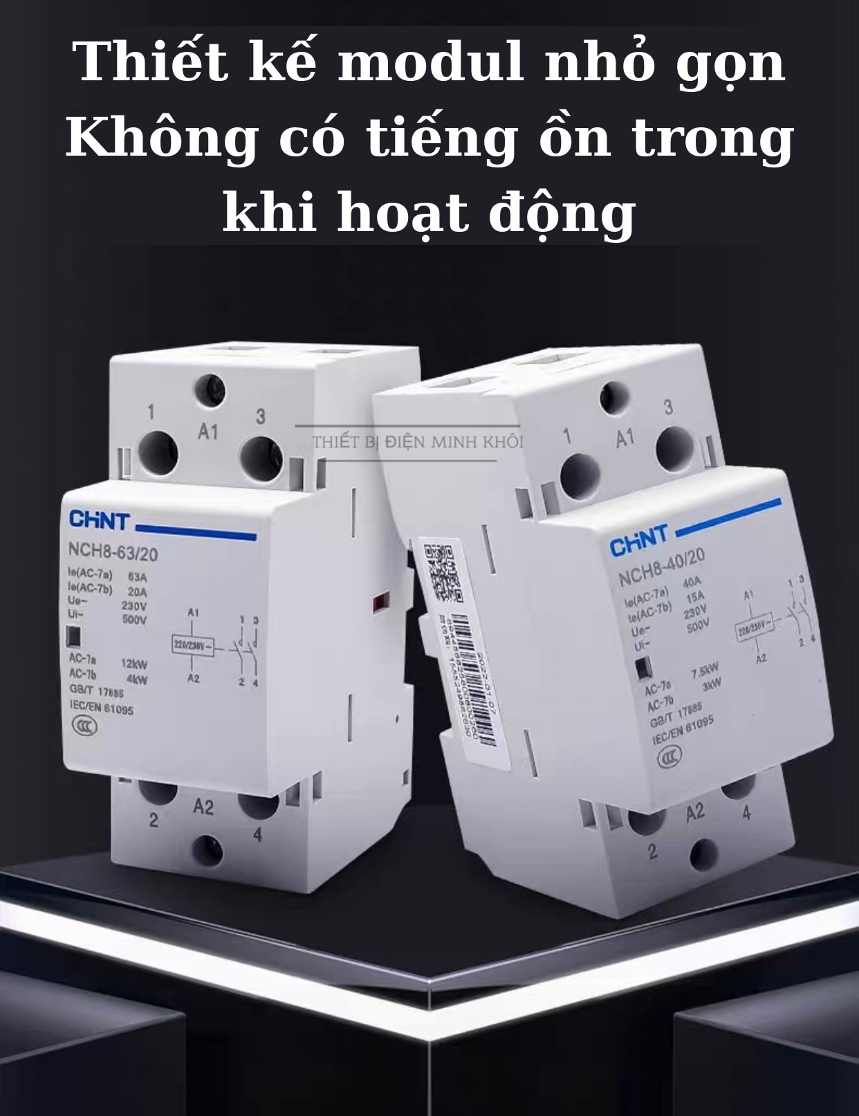 khởi động từ 1 Pha Chint NCH8 220V công tắc tơ contactor