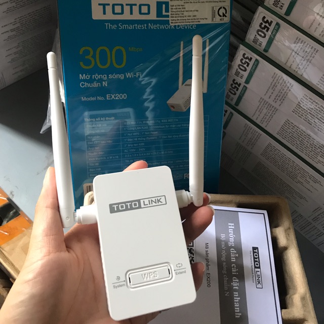 Bộ kích sóng totolink ex200 hàng chính hãng