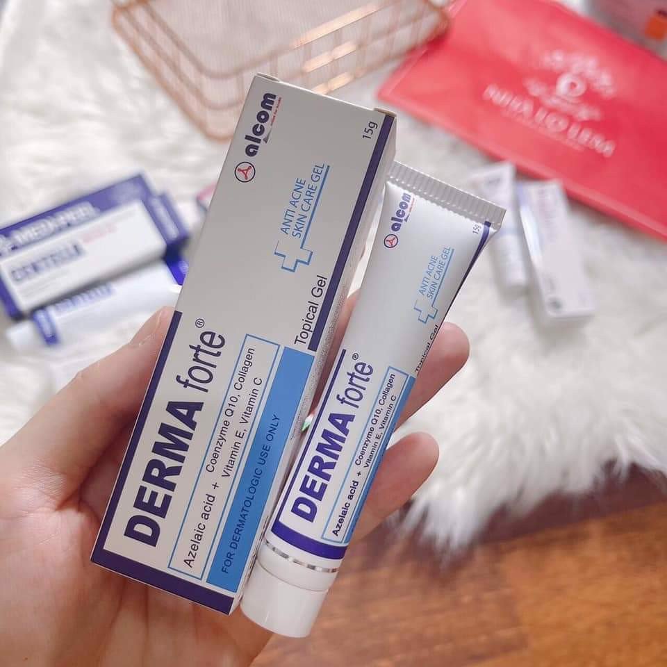 Gel Derma Forte - Megaduo ngăn ngừa mụn ẩn mụn viêm giảm thâm từ AHA Gamma 15g