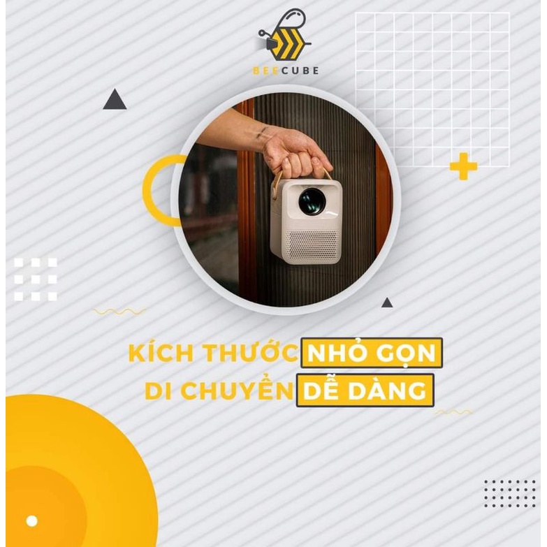 Máy Chiếu Cho Điện Thoại, Máy Chiếu Project Mini, Máy Chiếu Mini, Máy Chiếu Không Cần Màn Chất Lượng Cao, Máy Chiếu KooGold Kết Nối Wifi, Âm Thanh Chân Thực, Hình Ảnh Sắc Nét, Độ Phân Giải Cao, Ảnh To Và Rộng - Bảo Hành 1 Đổi 1